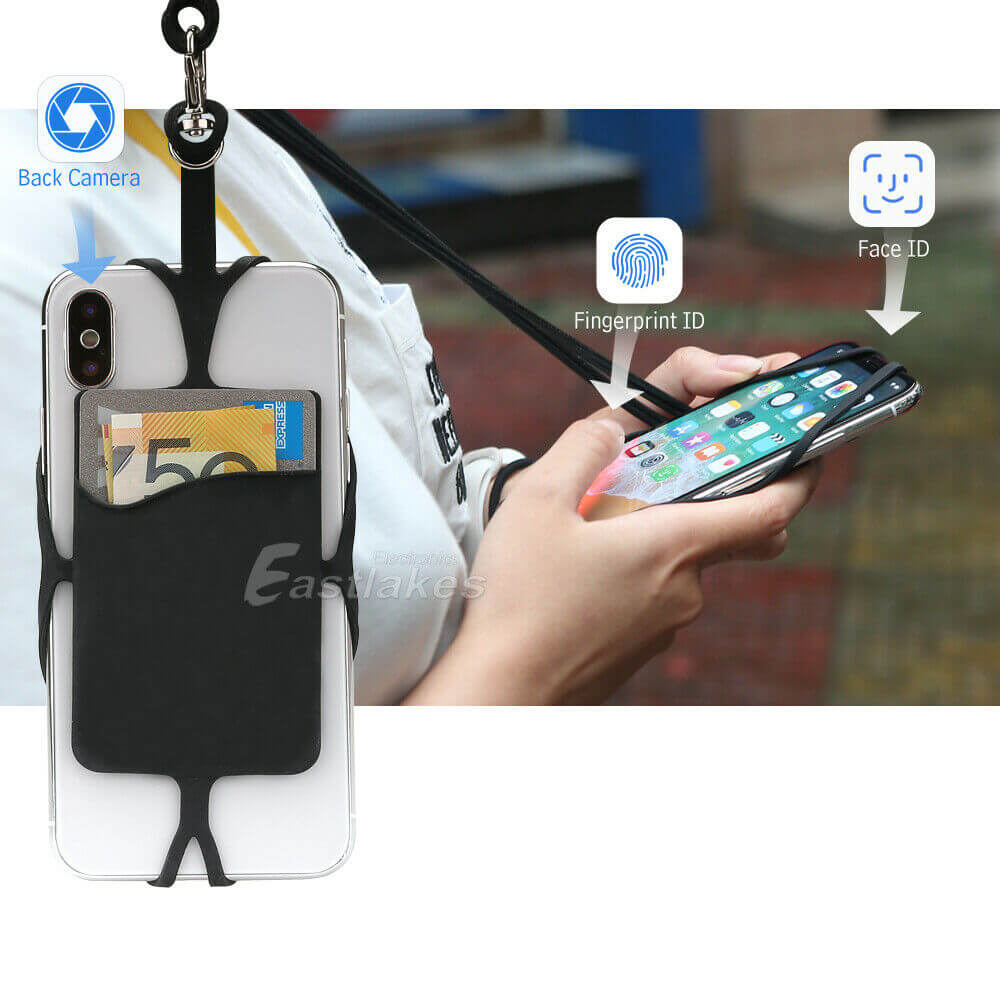Silicone Phone Lanyard Neck Strap and Wrist Strap - Eastlakes Electronics Australia
